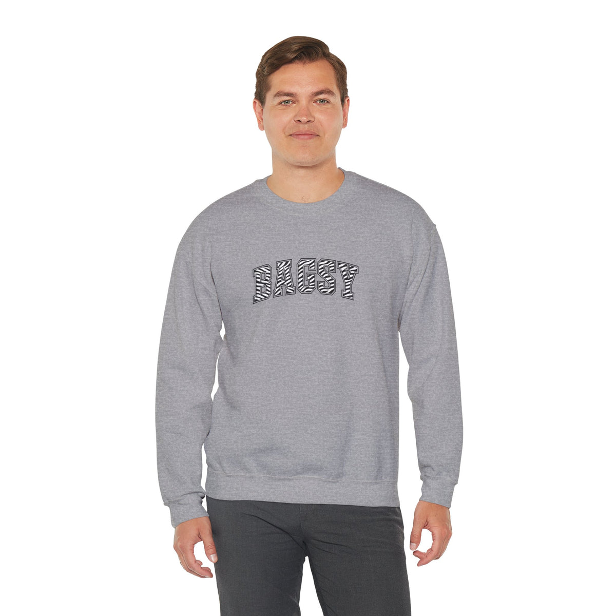 BAGSY Retro 90s Sweatshirt | Zebra print - You Know The One