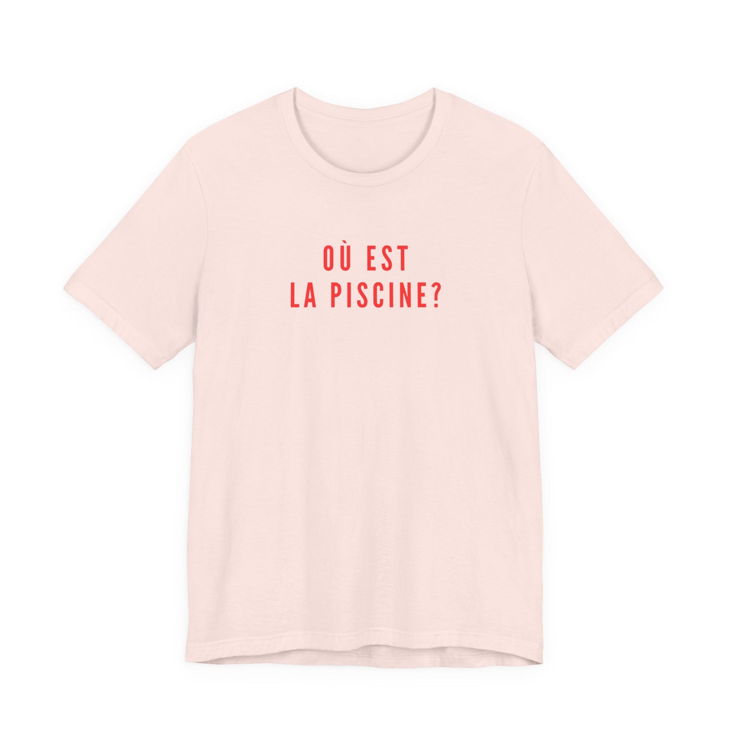Où Est La Piscine T-Shirt | Funny French Lesson Nostalgia Tee | British School Humour Gift | Retro GCSE Shirt | You Know The One