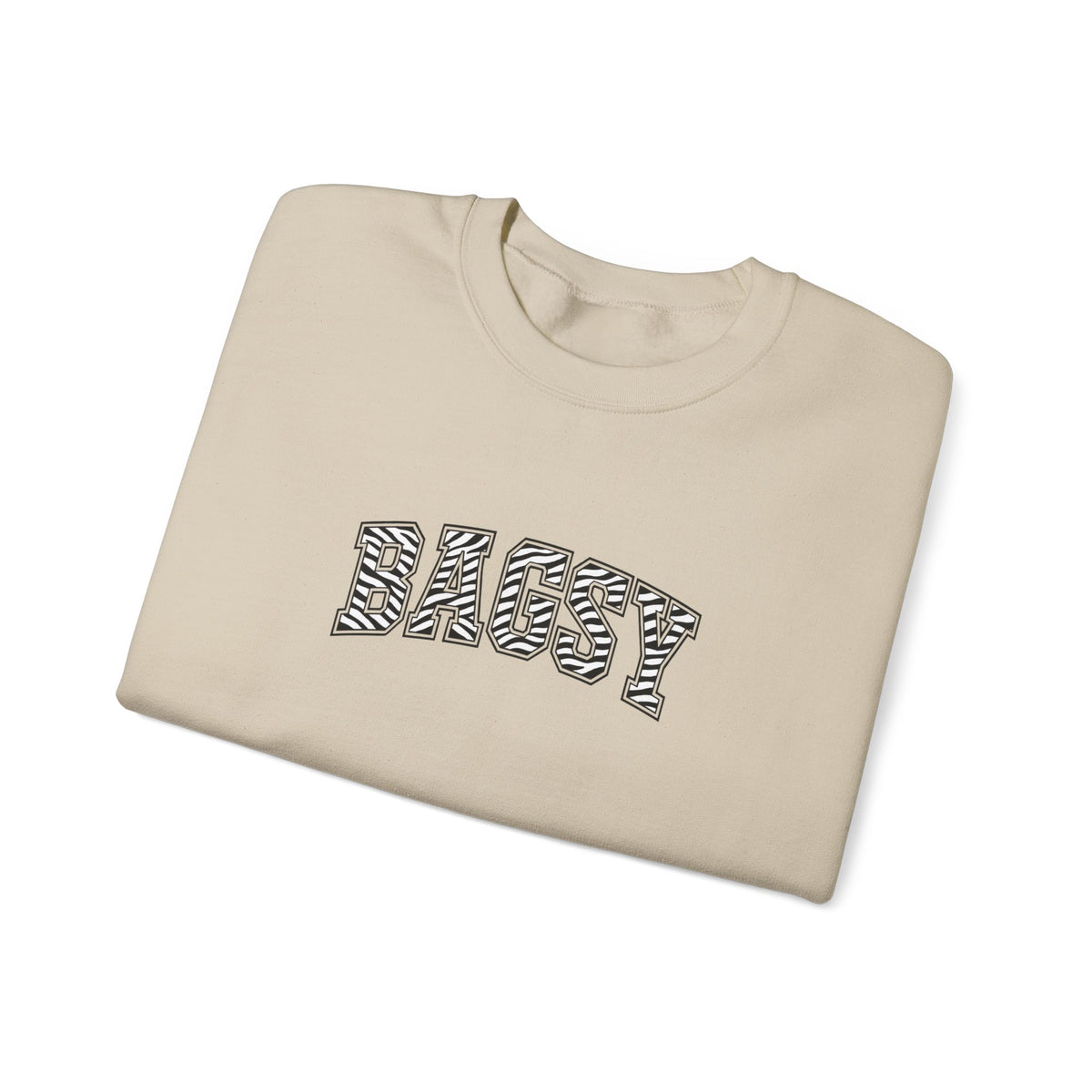 BAGSY Retro 90s Sweatshirt | Zebra print - You Know The One