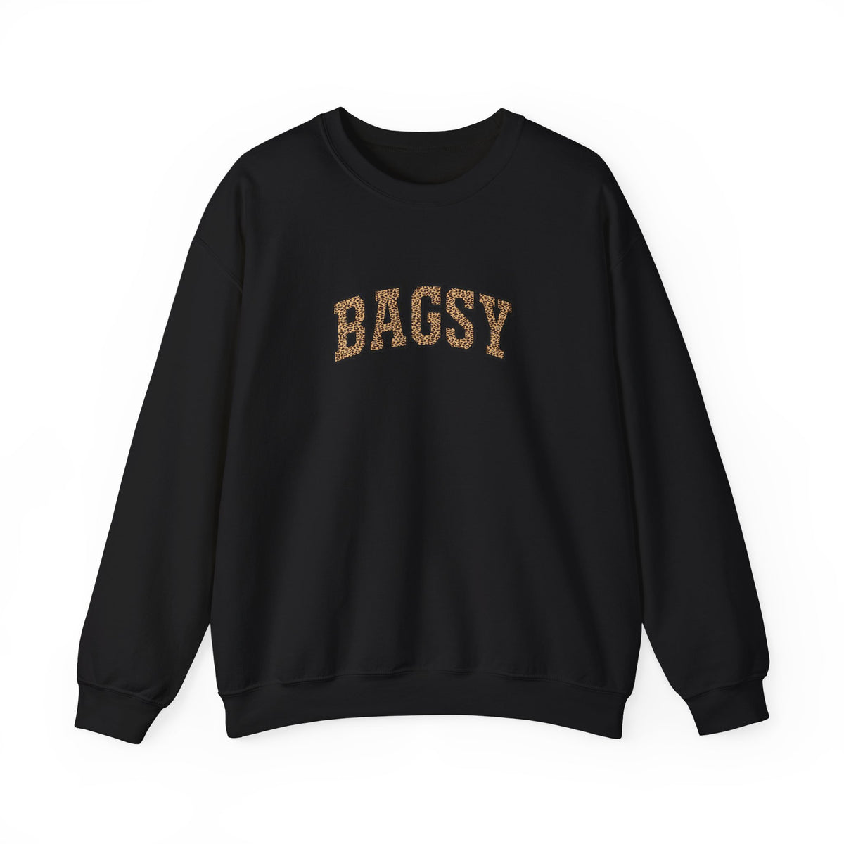 BAGSY Retro 90s Varsity Sweatshirt | Leopard Print | You Know The One