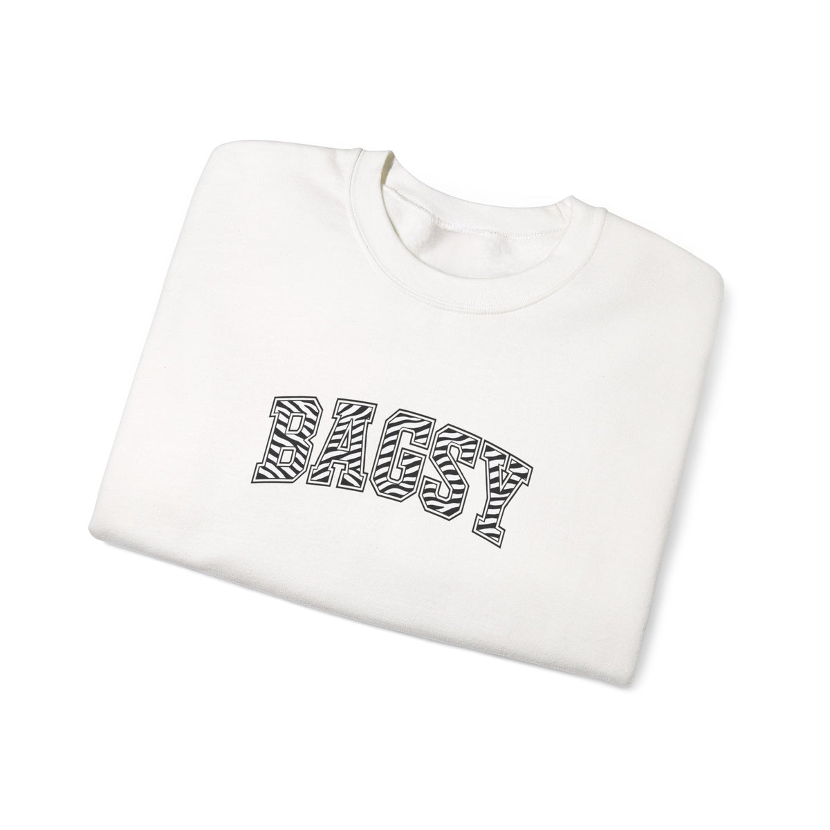 BAGSY Retro 90s Sweatshirt | Zebra print - You Know The One