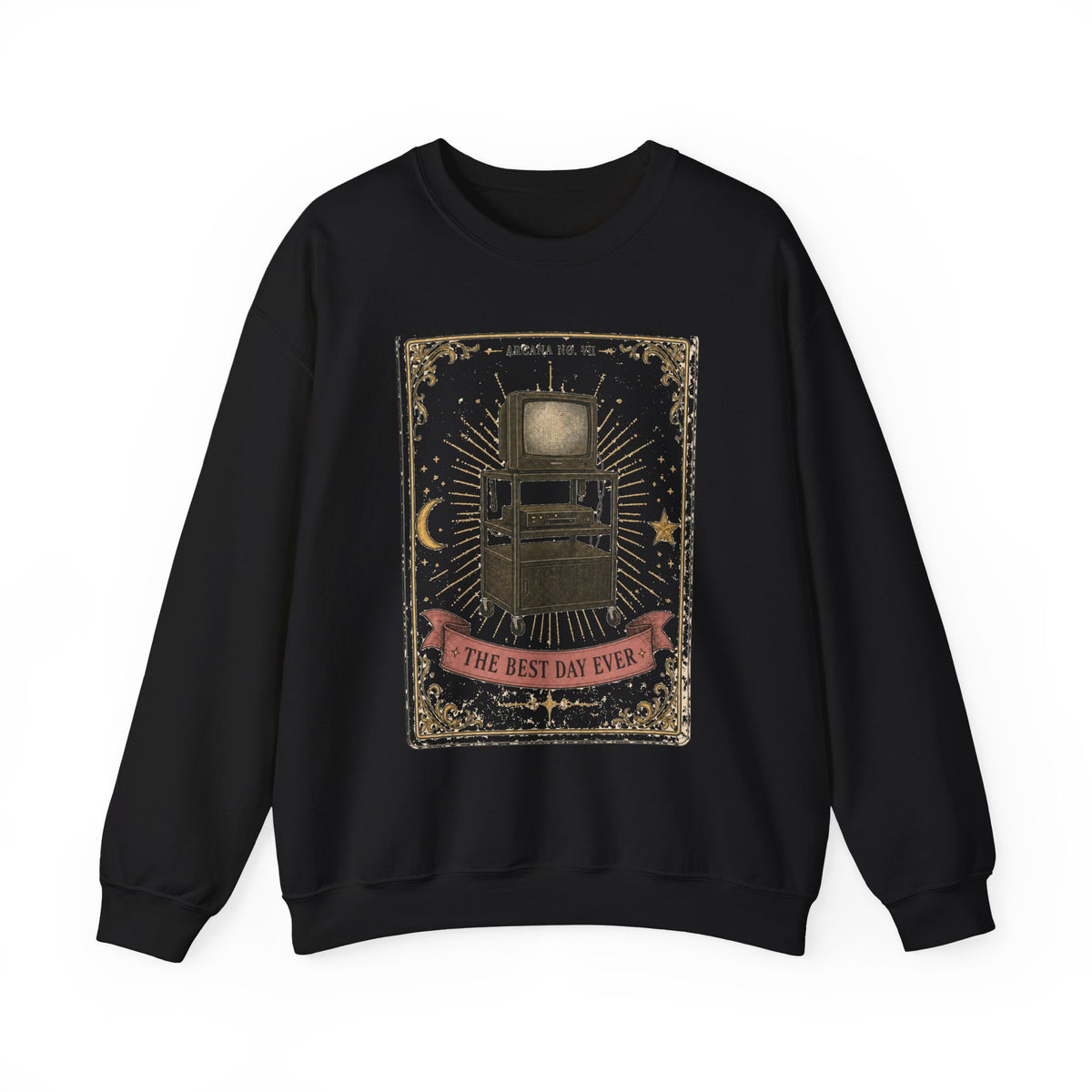 The Best Day Ever – Retro School TV Trolley Sweatshirt