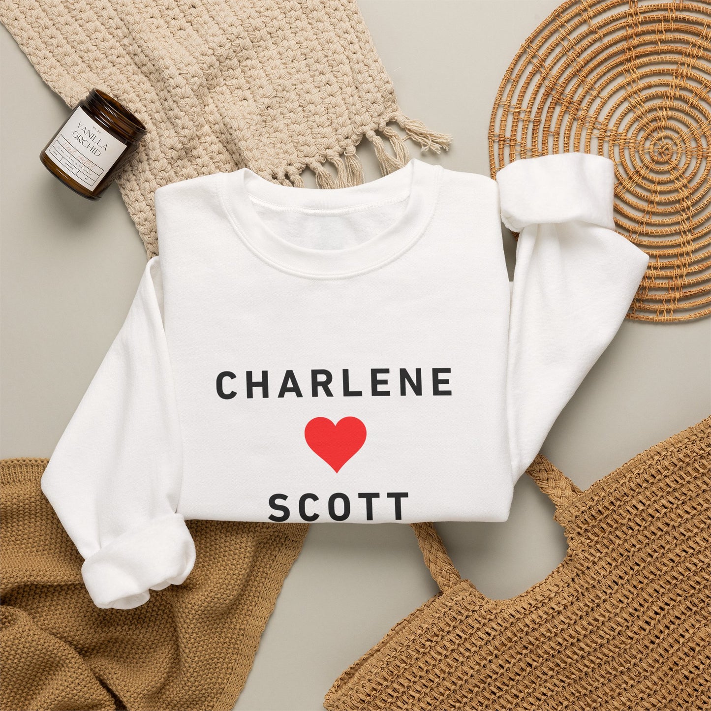 Scott and Charlene Retro Romance Sweatshirt