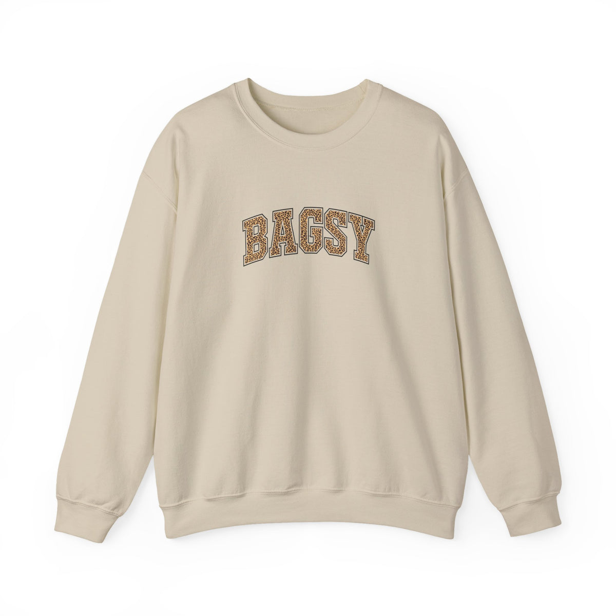 BAGSY Retro 90s Varsity Sweatshirt | Leopard Print | You Know The One