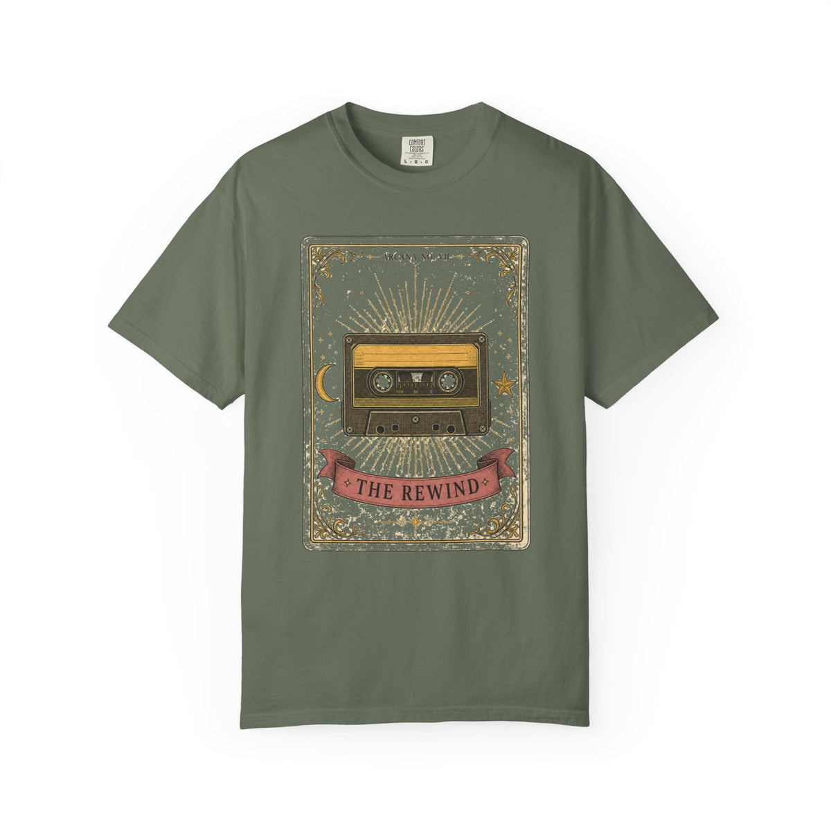 Retro Cassette T-Shirt, The Rewind Tarot Graphic Tee, 80s 90s Nostalgia Shirt