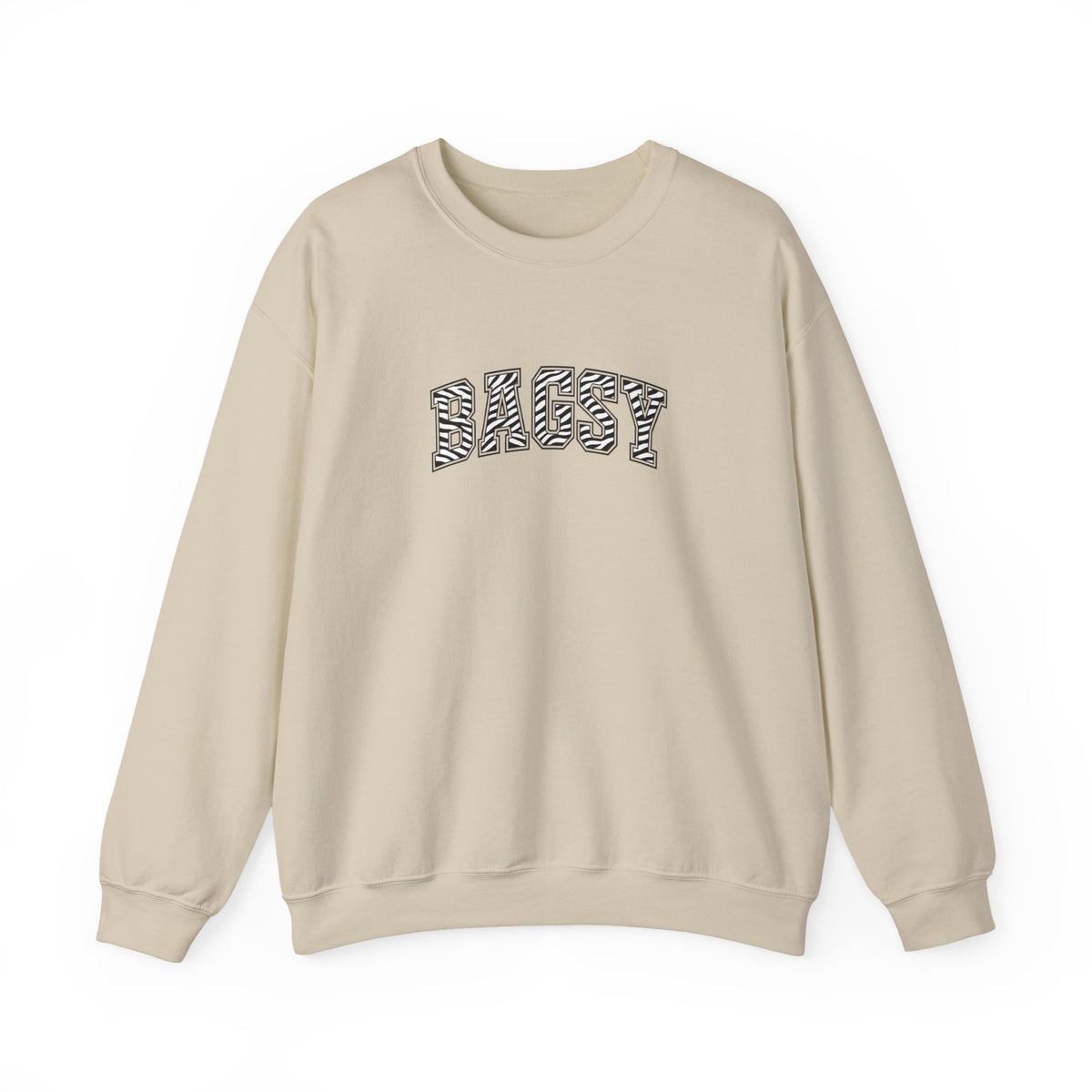 BAGSY Retro 90s Sweatshirt | Zebra print - You Know The One