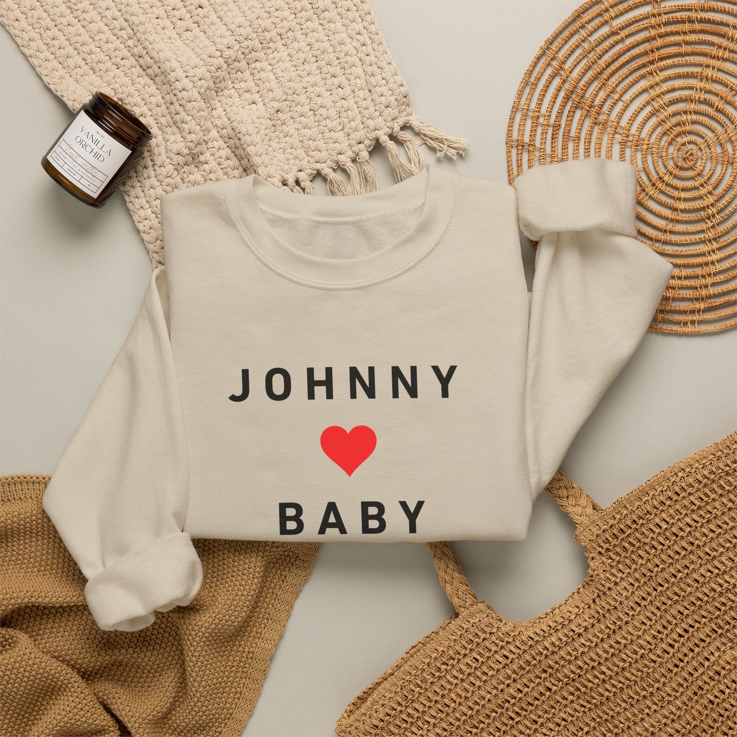 Johnny ❤️ Baby Nostalgia Sweatshirt | Tribute to an Iconic Movie Couple | Retro Romance Top
