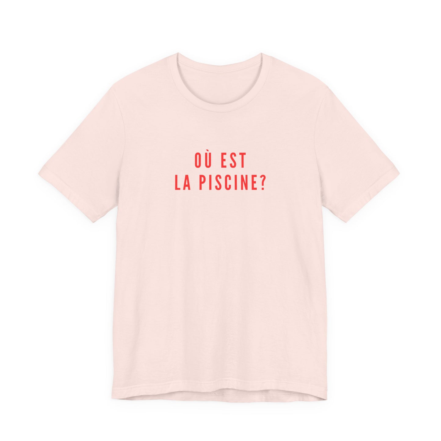 Où Est La Piscine T-Shirt | Funny French Lesson Nostalgia Tee | British School Humour Gift | Retro GCSE Shirt | You Know The One