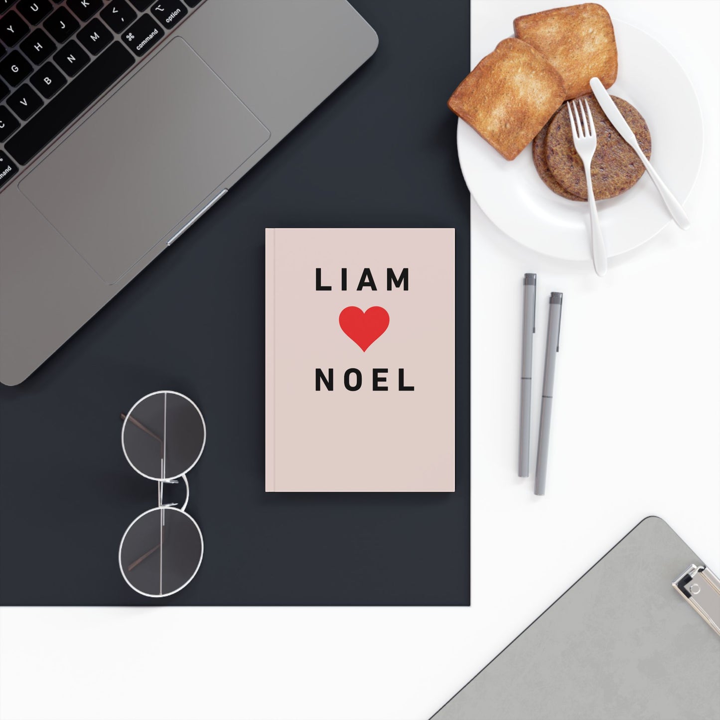Liam ❤️ Noel Nostalgia Notebook | Retro Music Lover Gift | Inspired by 90s Britpop.