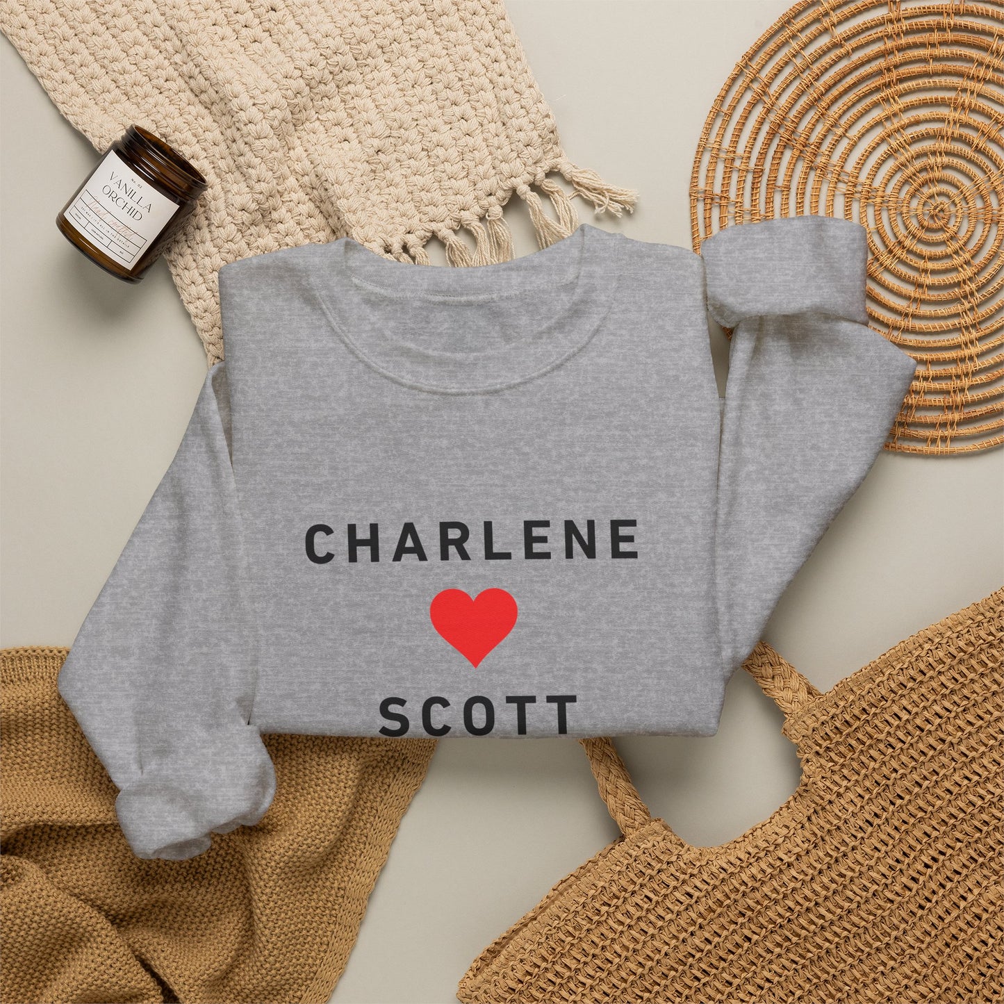 Scott and Charlene Retro Romance Sweatshirt