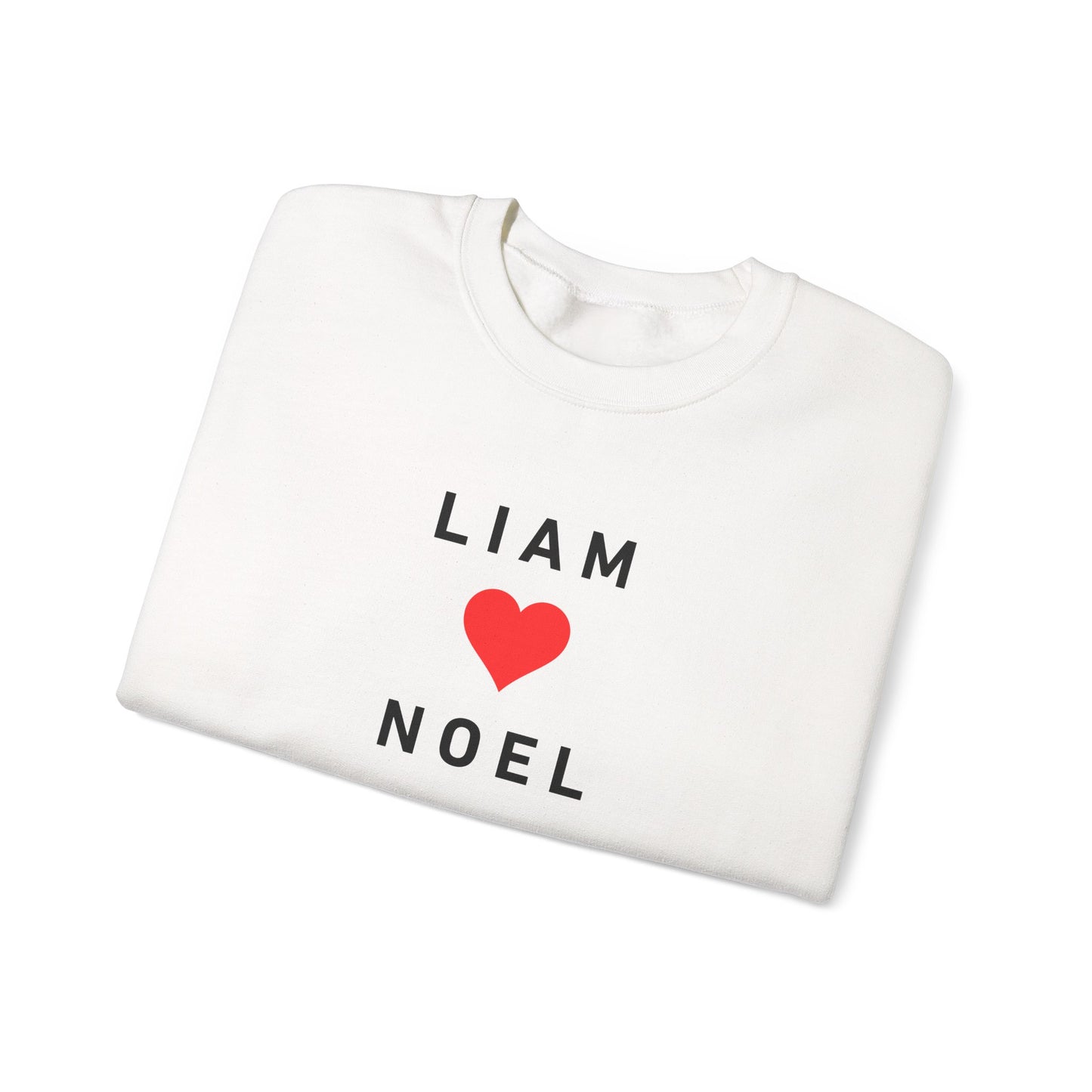 Liam ❤️ Noel Nostalgia Sweatshirt | Retro Music Lover Gift | Inspired by 90s Britpop.