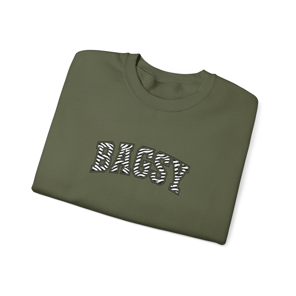 BAGSY Retro 90s Sweatshirt | Zebra print - You Know The One