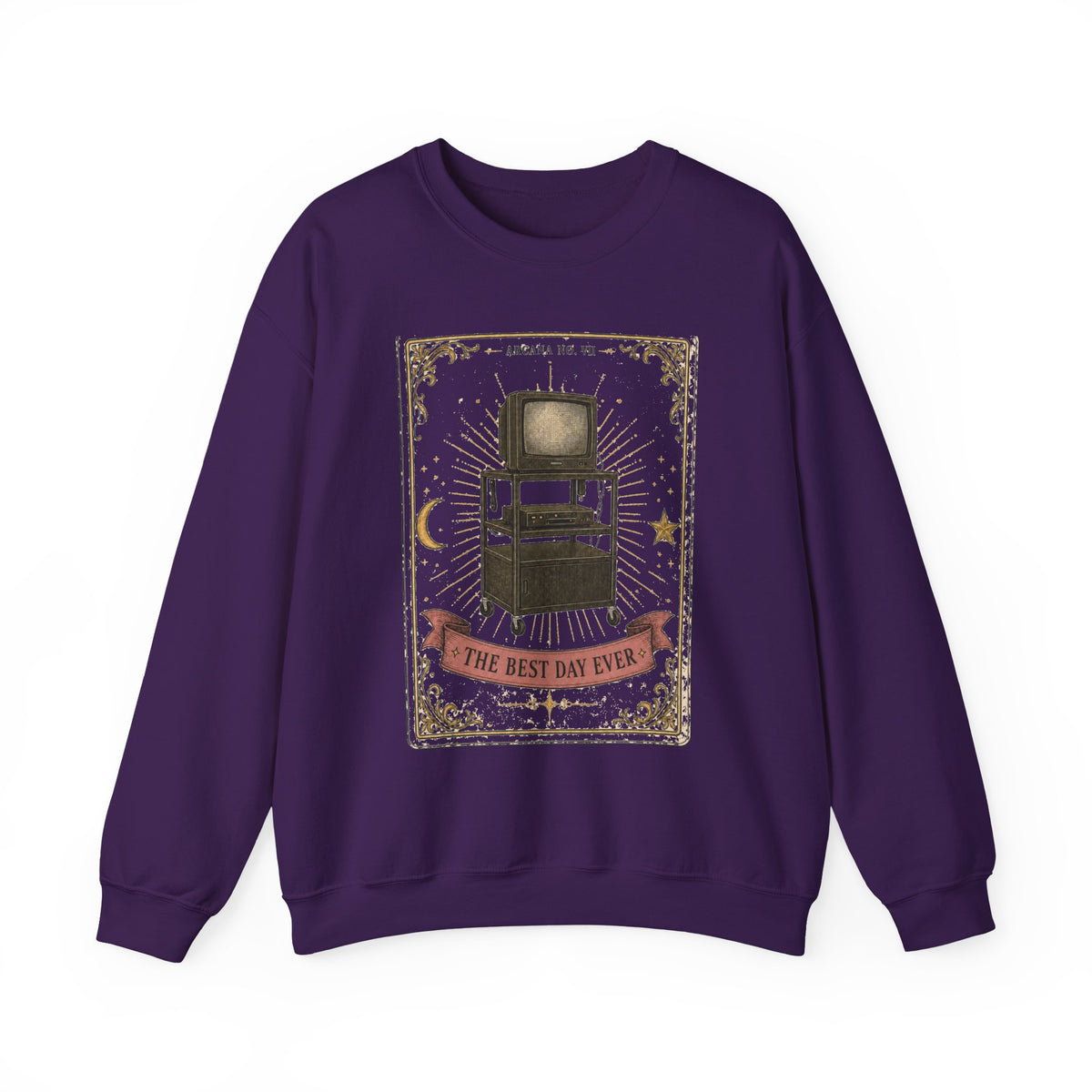 The Best Day Ever – Retro School TV Trolley Sweatshirt