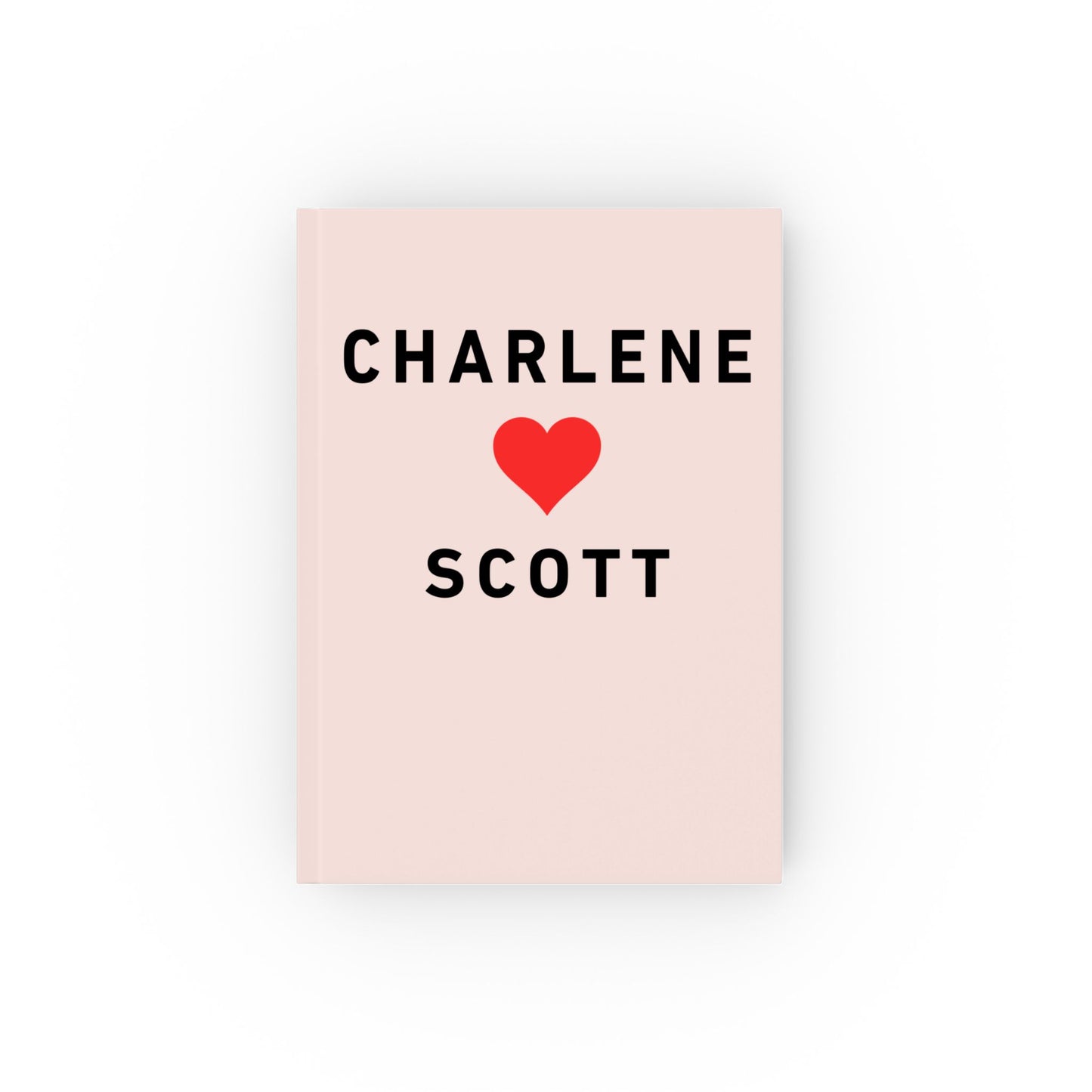 Scott and Charlene Retro Romance Notebook