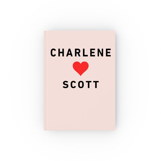 Scott and Charlene Retro Romance Notebook