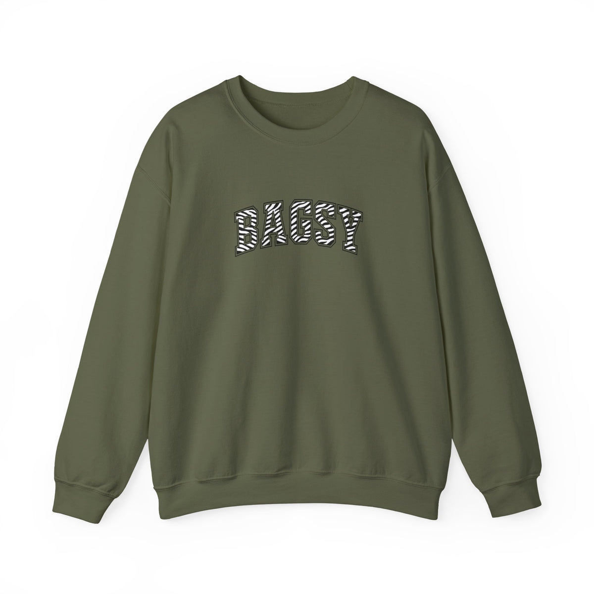 BAGSY Retro 90s Sweatshirt | Zebra print - You Know The One