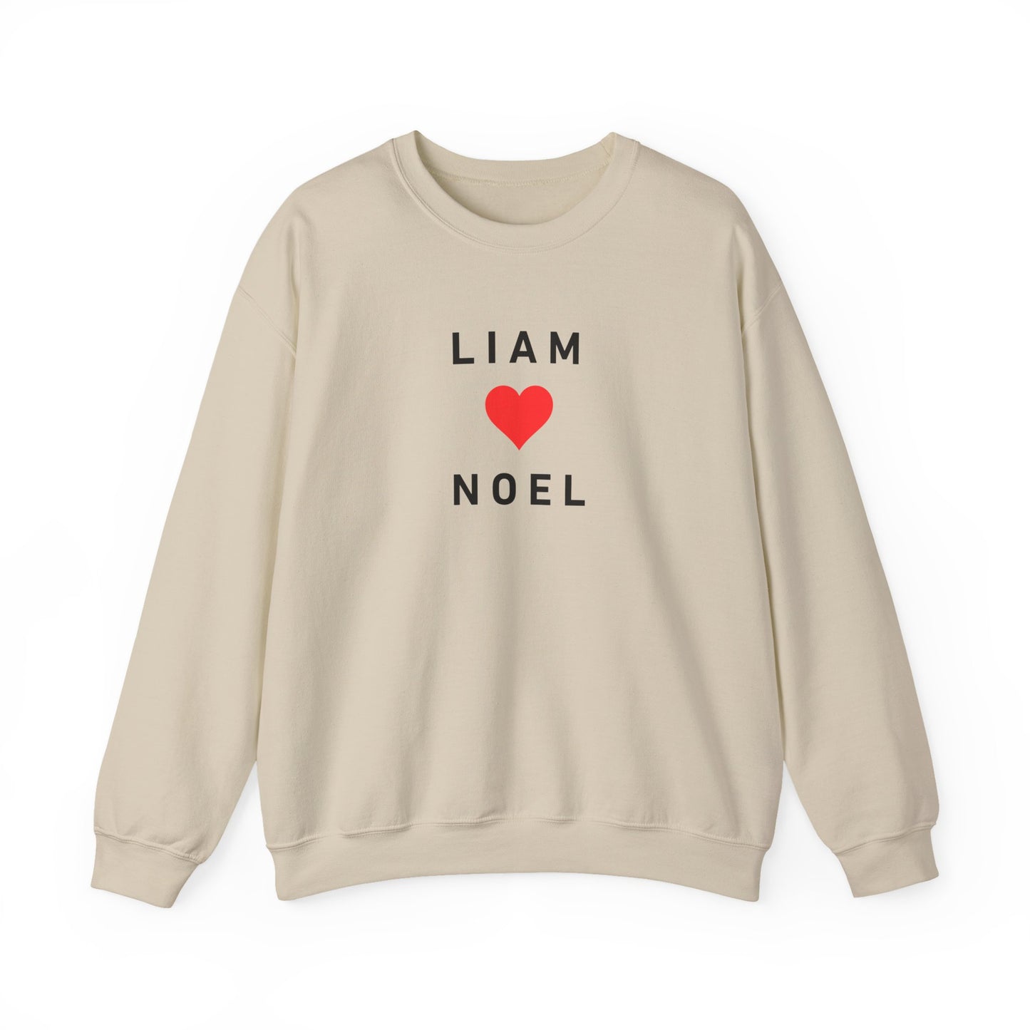 Liam ❤️ Noel Nostalgia Sweatshirt | Retro Music Lover Gift | Inspired by 90s Britpop.