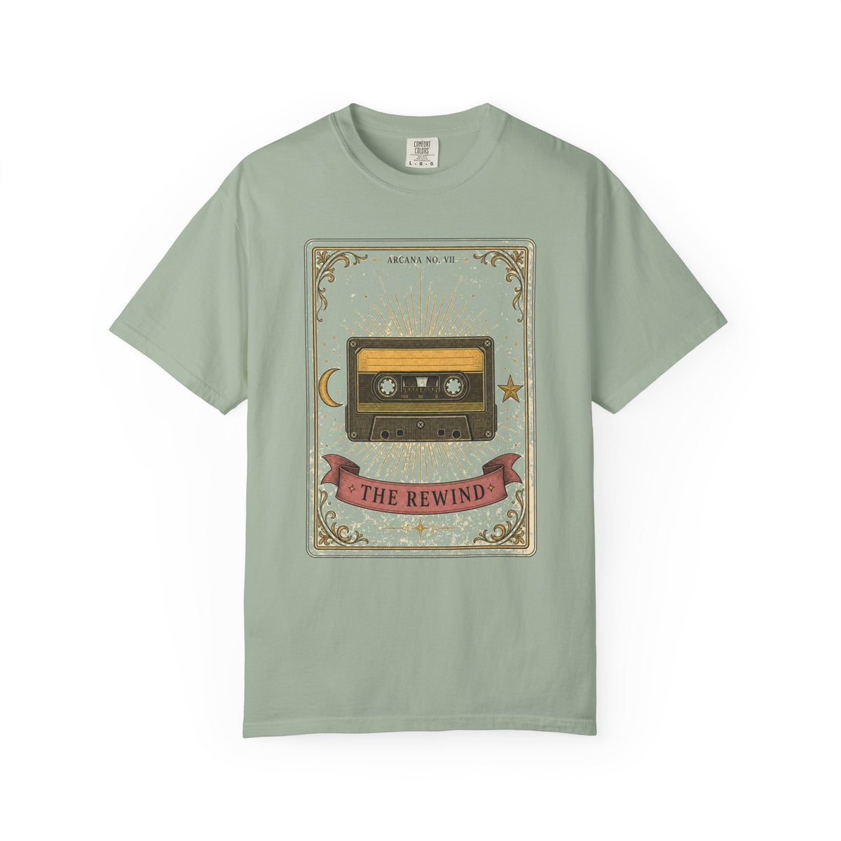 Retro Cassette T-Shirt, The Rewind Tarot Graphic Tee, 80s 90s Nostalgia Shirt