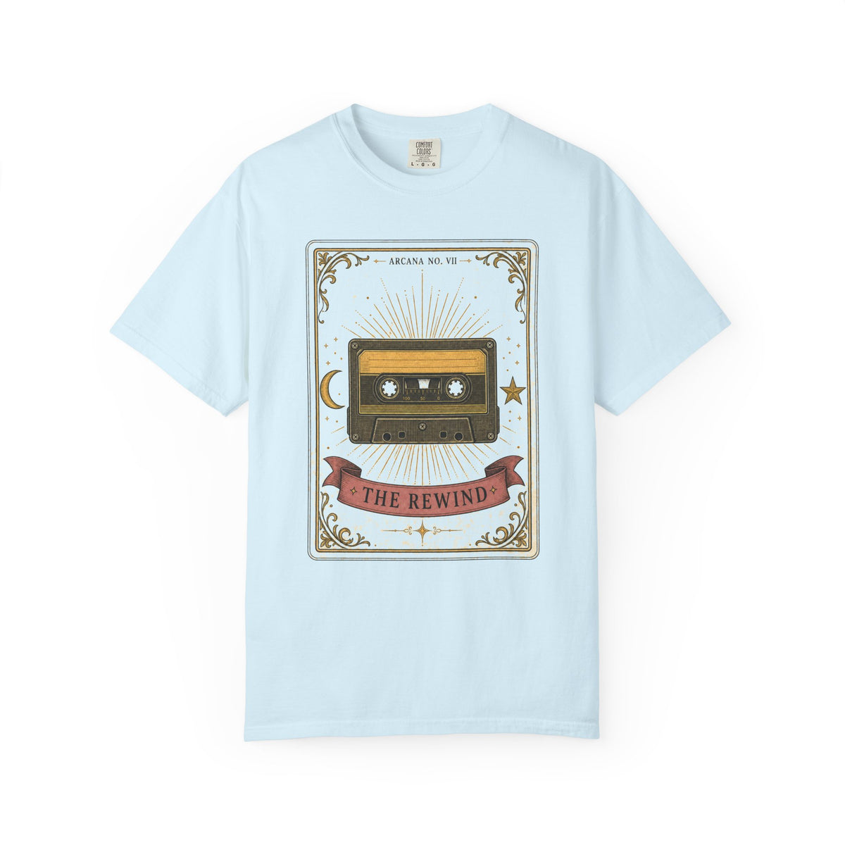 Retro Cassette T-Shirt, The Rewind Tarot Graphic Tee, 80s 90s Nostalgia Shirt