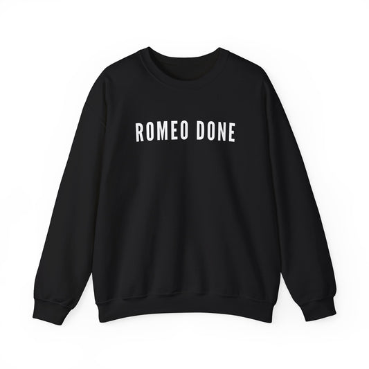Romeo Done Sweatshirt | UK Garage Inspired Jumper | Y2K British Nostalgia | Funny 2000s Music Gift