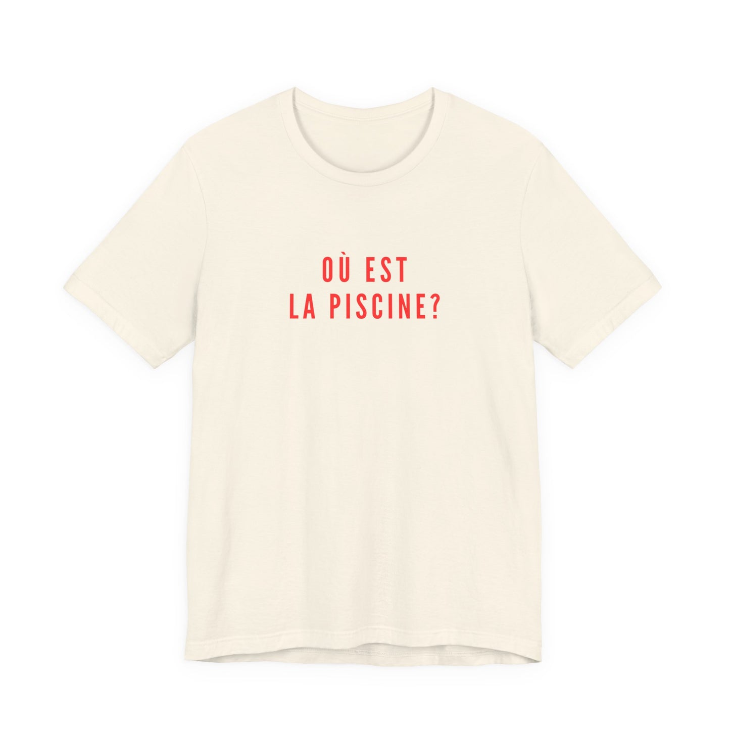 Où Est La Piscine T-Shirt | Funny French Lesson Nostalgia Tee | British School Humour Gift | Retro GCSE Shirt | You Know The One