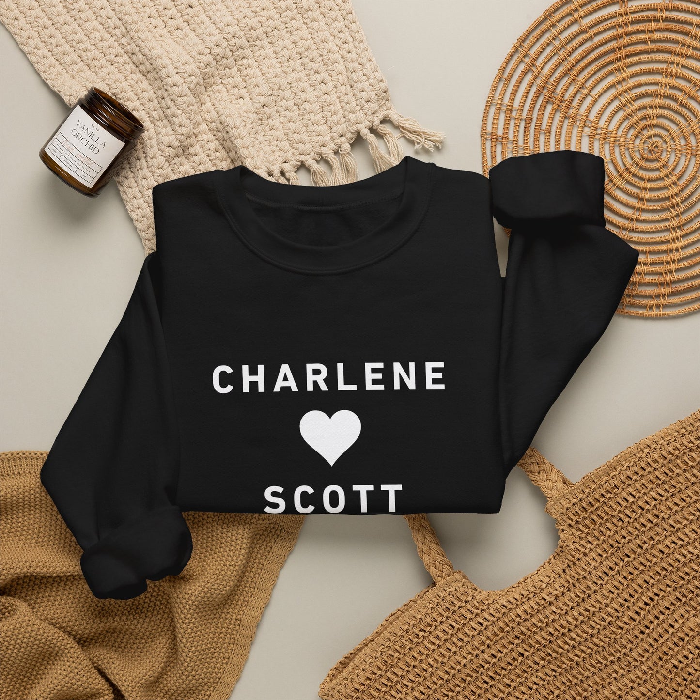 Scott and Charlene Retro Romance Sweatshirt