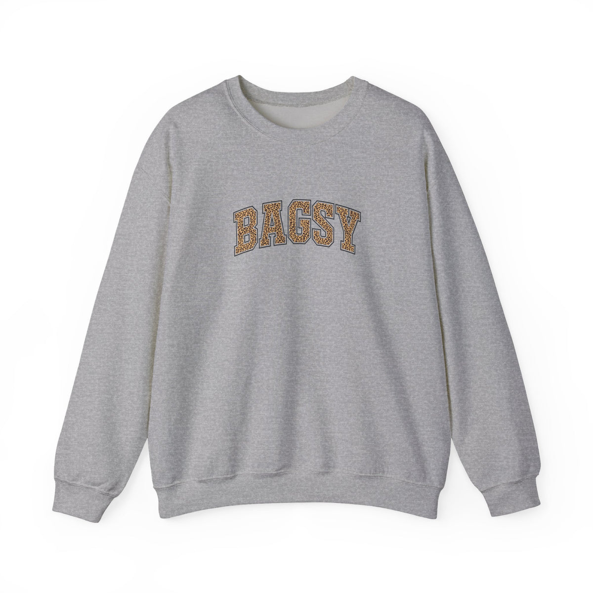 BAGSY Retro 90s Varsity Sweatshirt | Leopard Print | You Know The One
