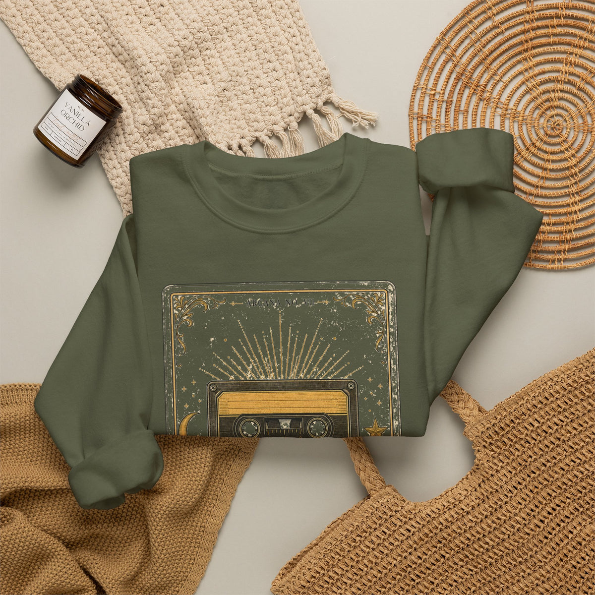 The Rewind – Tarot-Inspired Cassette Sweatshirt