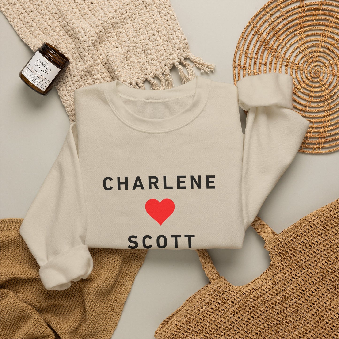Scott and Charlene Retro Romance Sweatshirt
