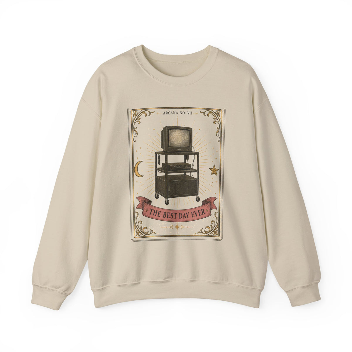The Best Day Ever – Retro School TV Trolley Sweatshirt