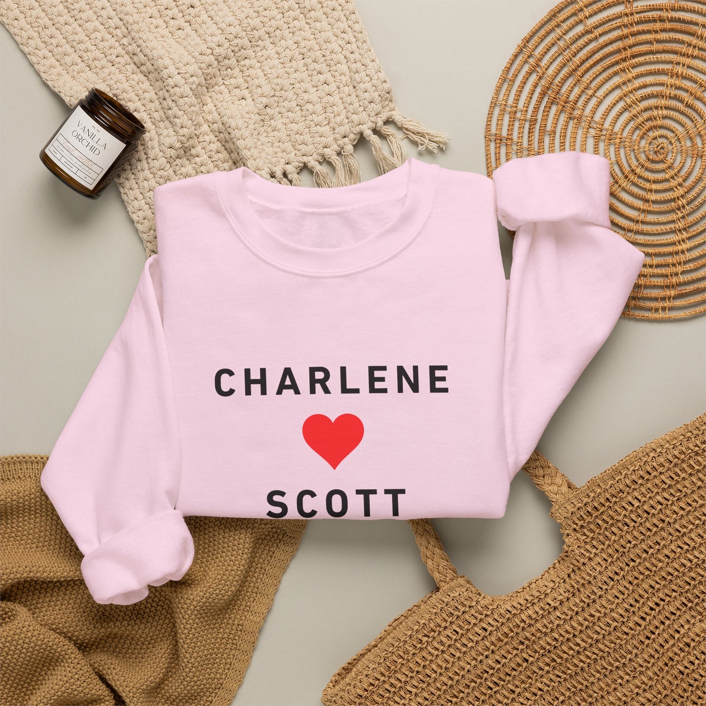 Scott and Charlene Retro Romance Sweatshirt