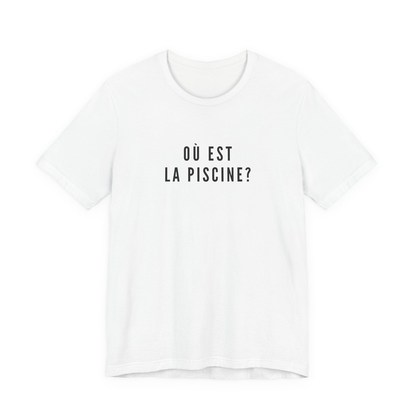 Où Est La Piscine T-Shirt | Funny French Lesson Nostalgia Tee | British School Humour Gift | Retro GCSE Shirt | You Know The One