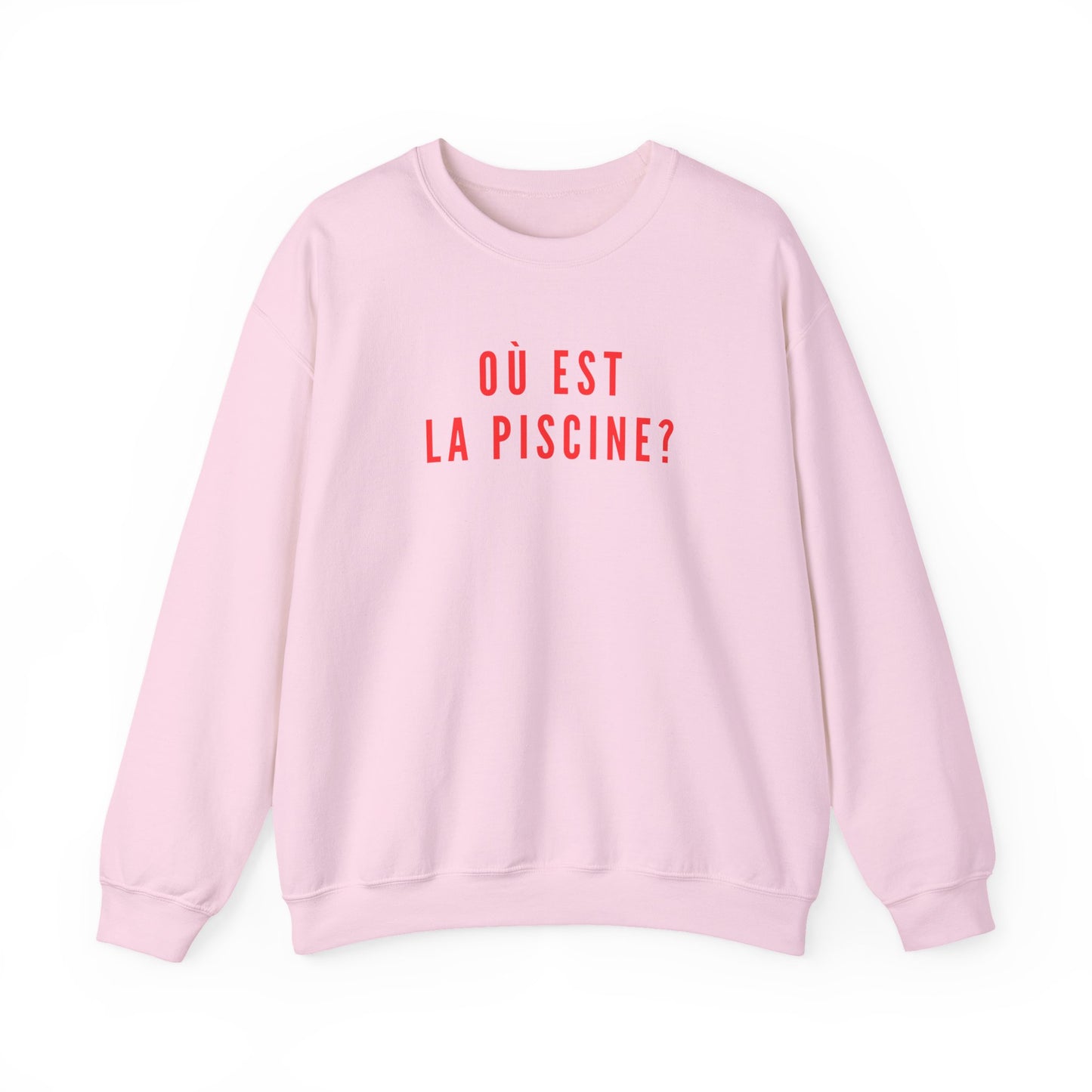 Où Est La Piscine Sweatshirt| Funny French Lesson Nostalgia Top | British School Humour Gift | Retro GCSE Jumper | You Know The One
