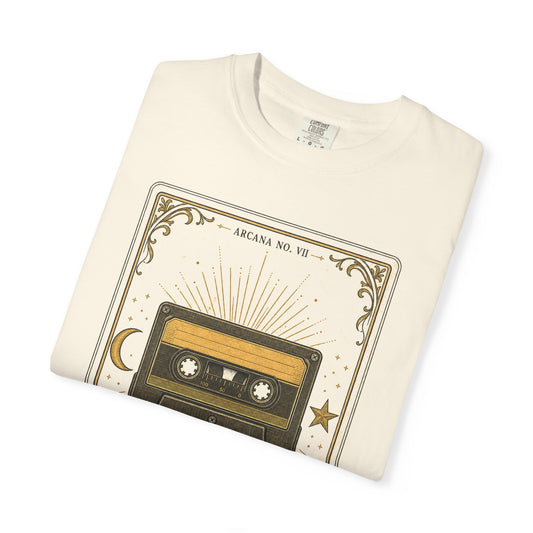Retro Cassette T-Shirt, The Rewind Tarot Graphic Tee, 80s 90s Nostalgia Shirt
