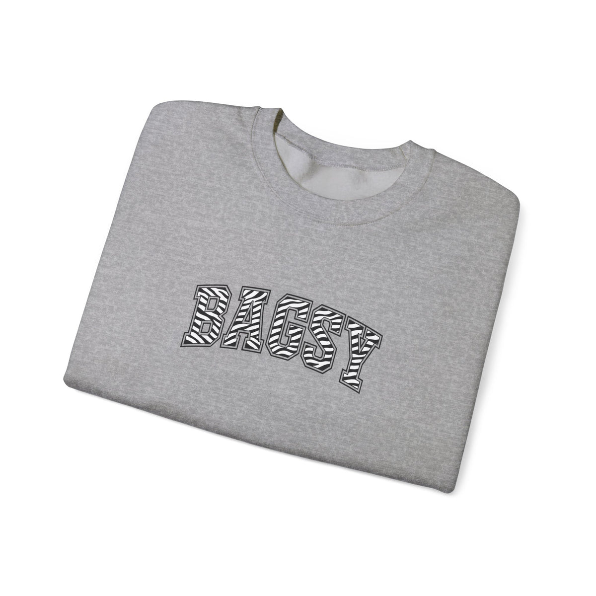 BAGSY Retro 90s Sweatshirt | Zebra print - You Know The One