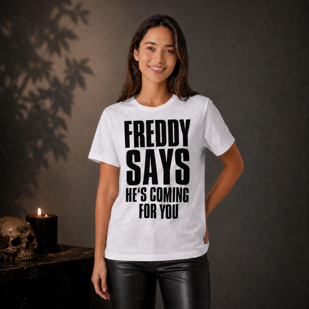 Freddy Krueger Halloween T Shirt, Horror Movie Shirt, Freddy Says He's Coming for You, 80s Horror Tee