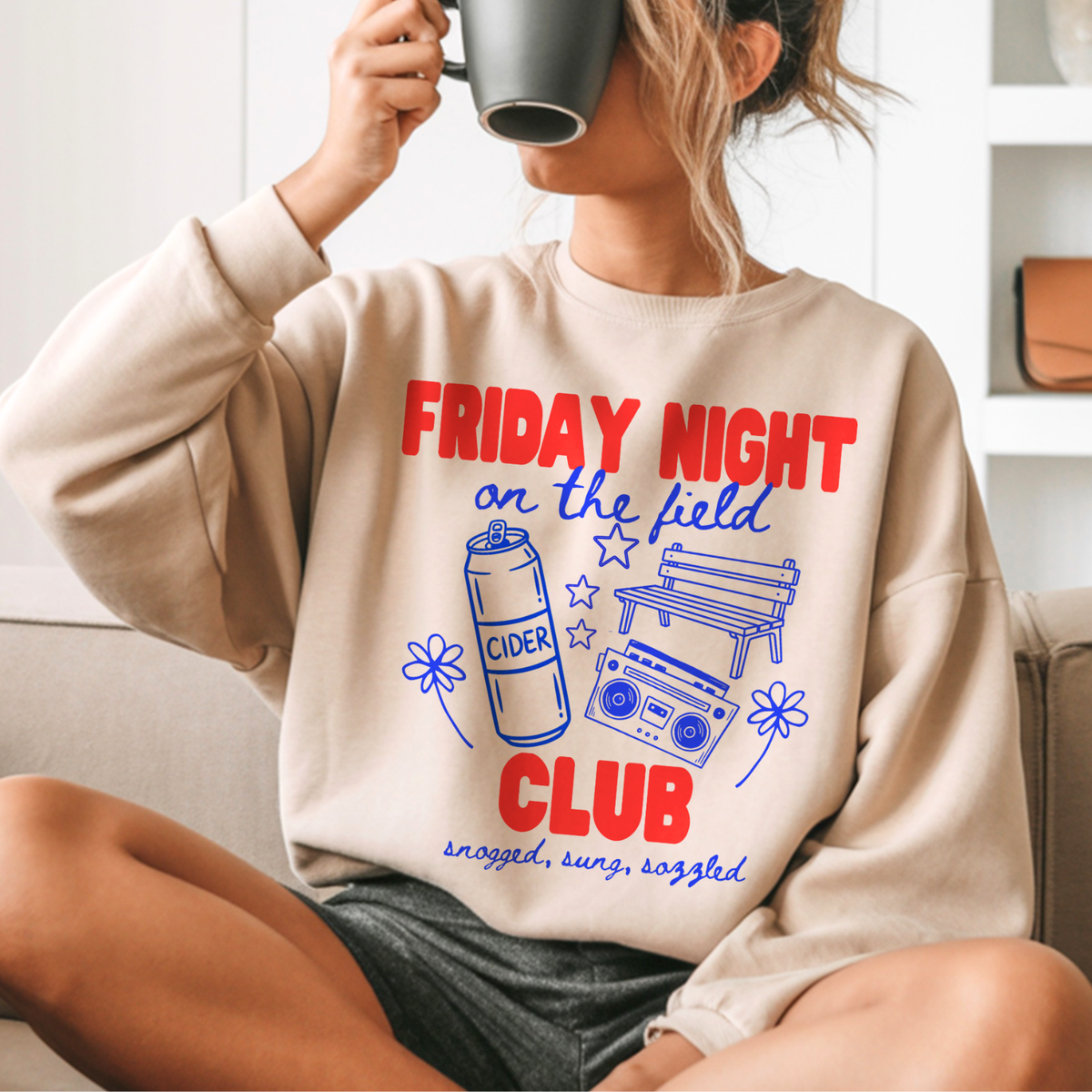 Friday Night Field Club Sweatshirt – 90s British Nostalgia Jumper