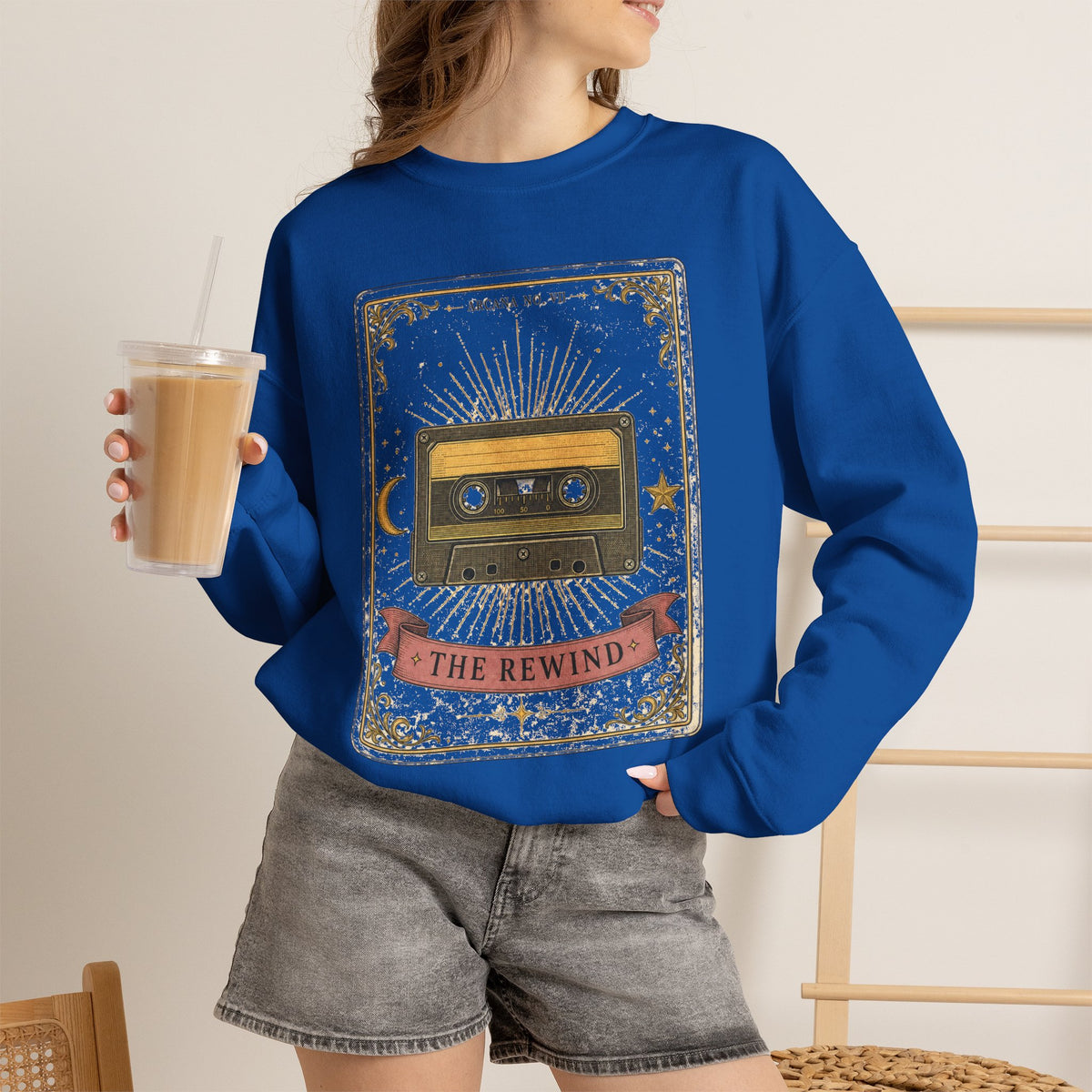 The Rewind – Tarot-Inspired Cassette Sweatshirt