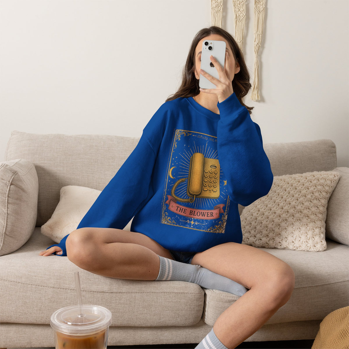 The Blower – Vintage Telephone Graphic Sweatshirt