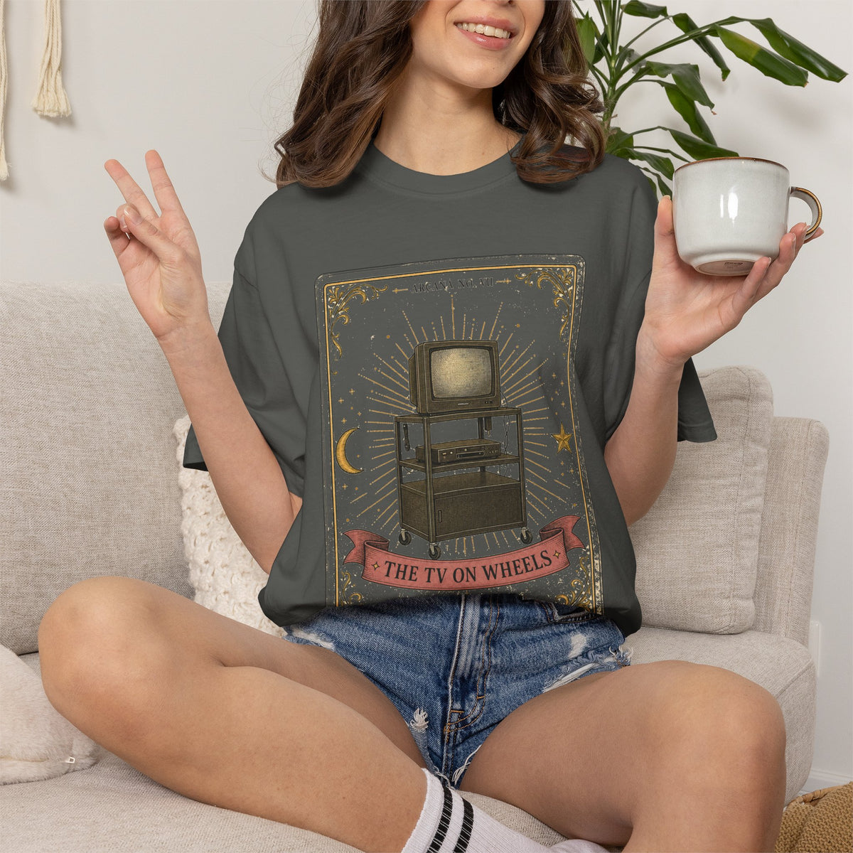 The TV on Wheels – Retro School Graphic T-Shirt