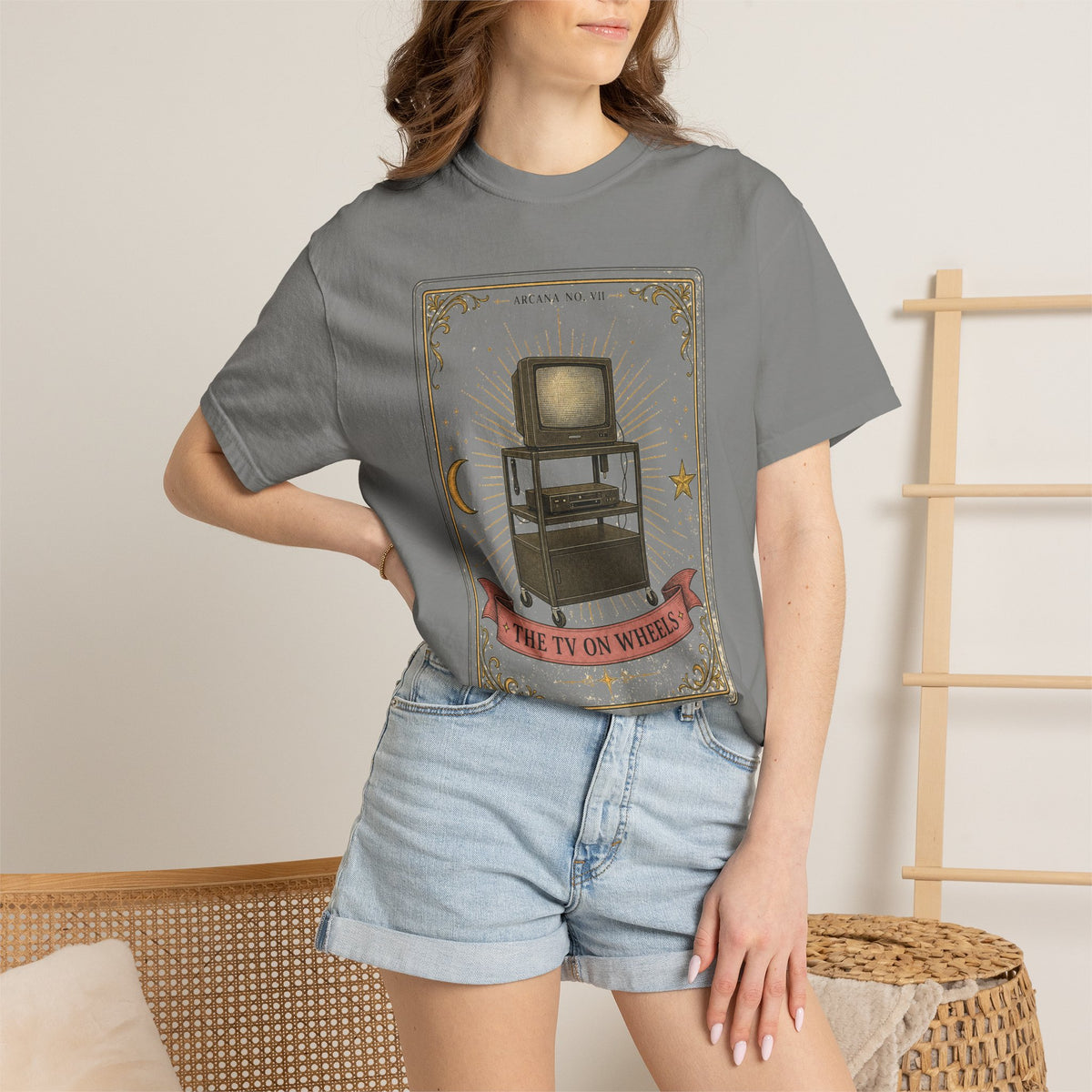 The TV on Wheels – Retro School Graphic T-Shirt