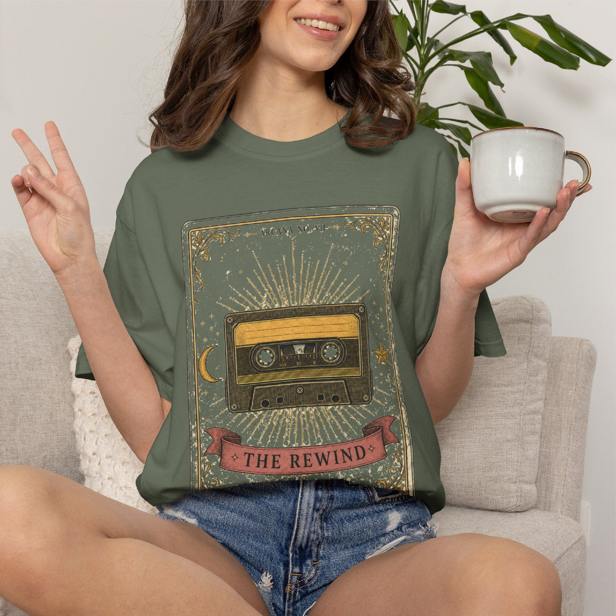 The Rewind – Tarot-Inspired Cassette T-Shirt