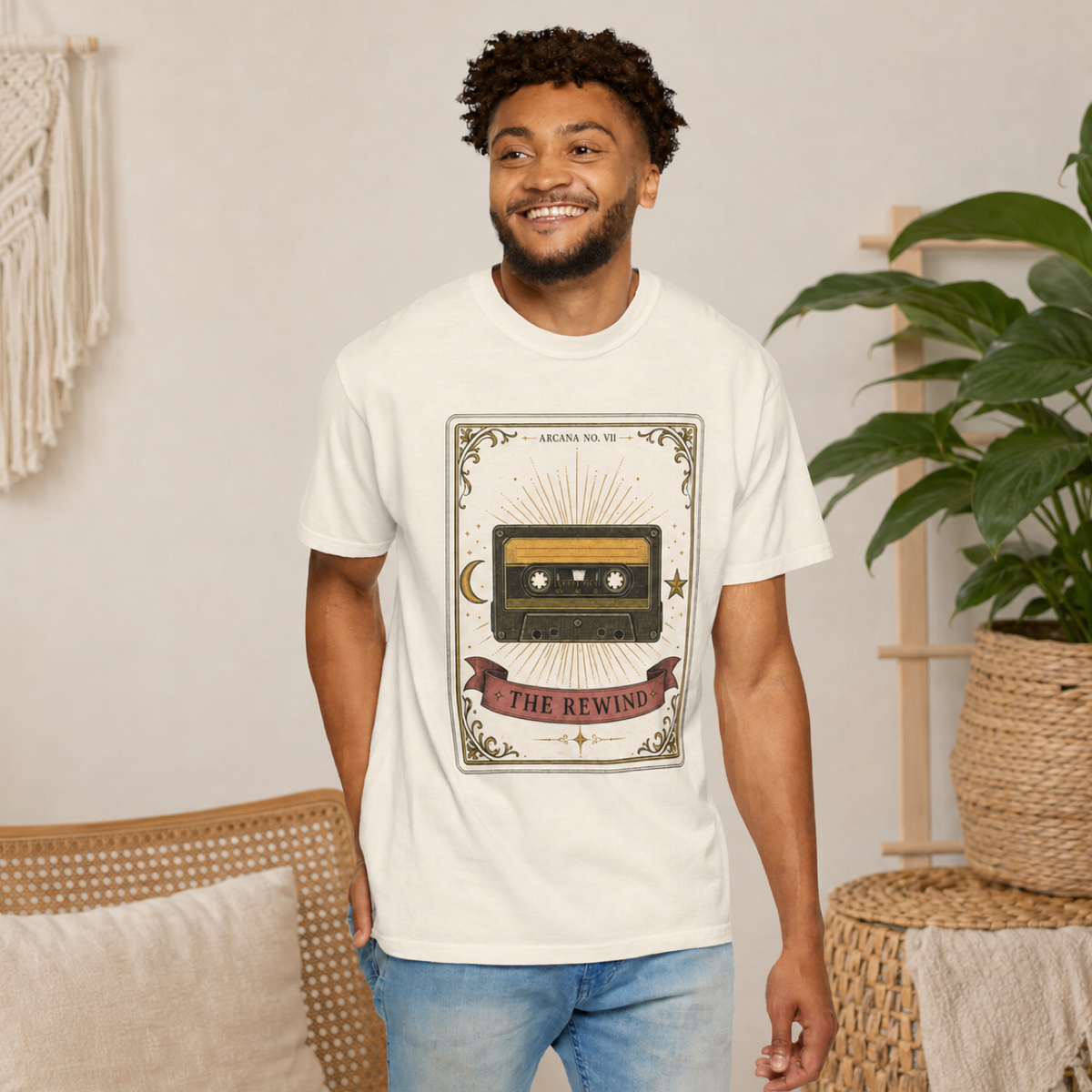 The Rewind – Tarot-Inspired Cassette T-Shirt