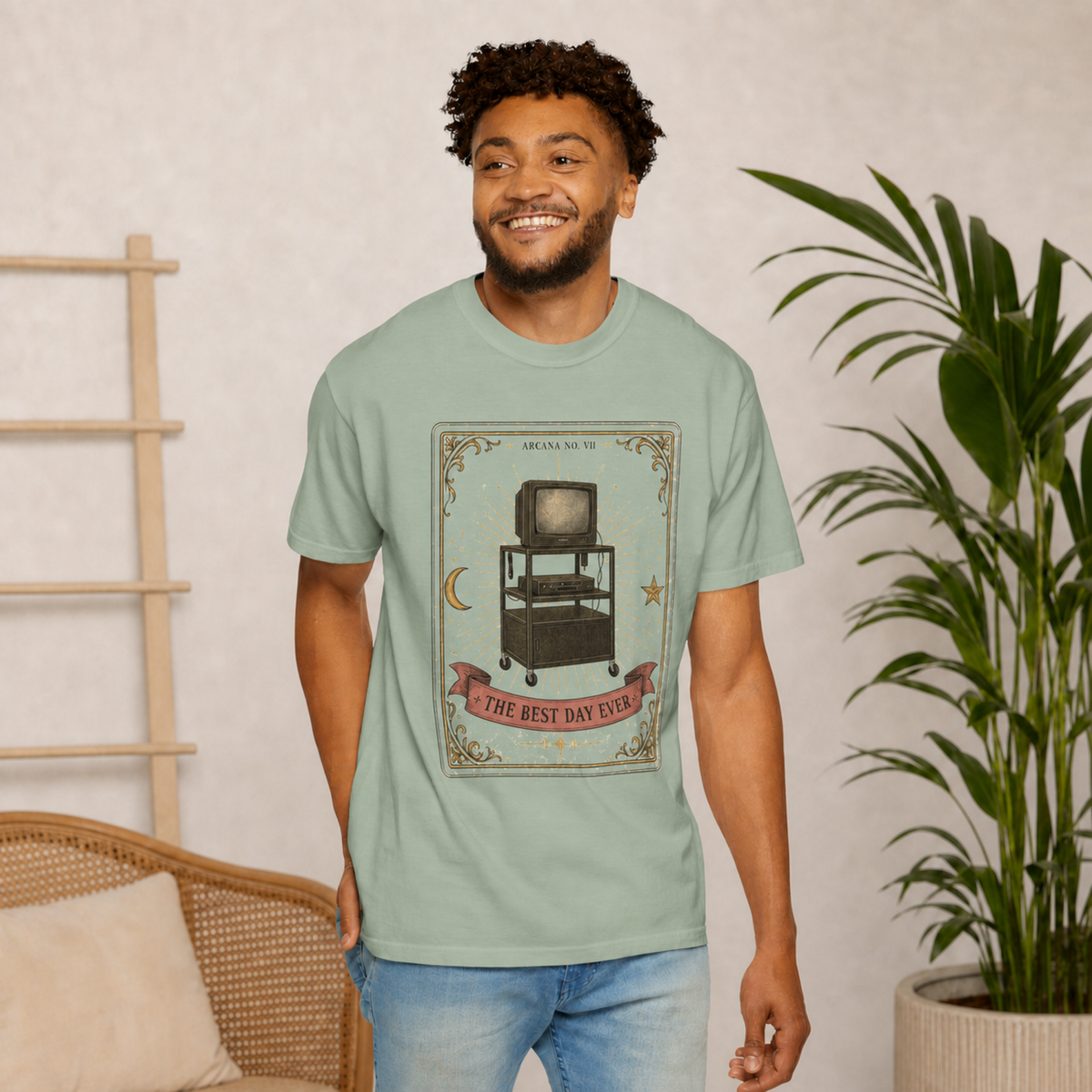 The Best Day Ever – Retro TV Trolley T-Shirt