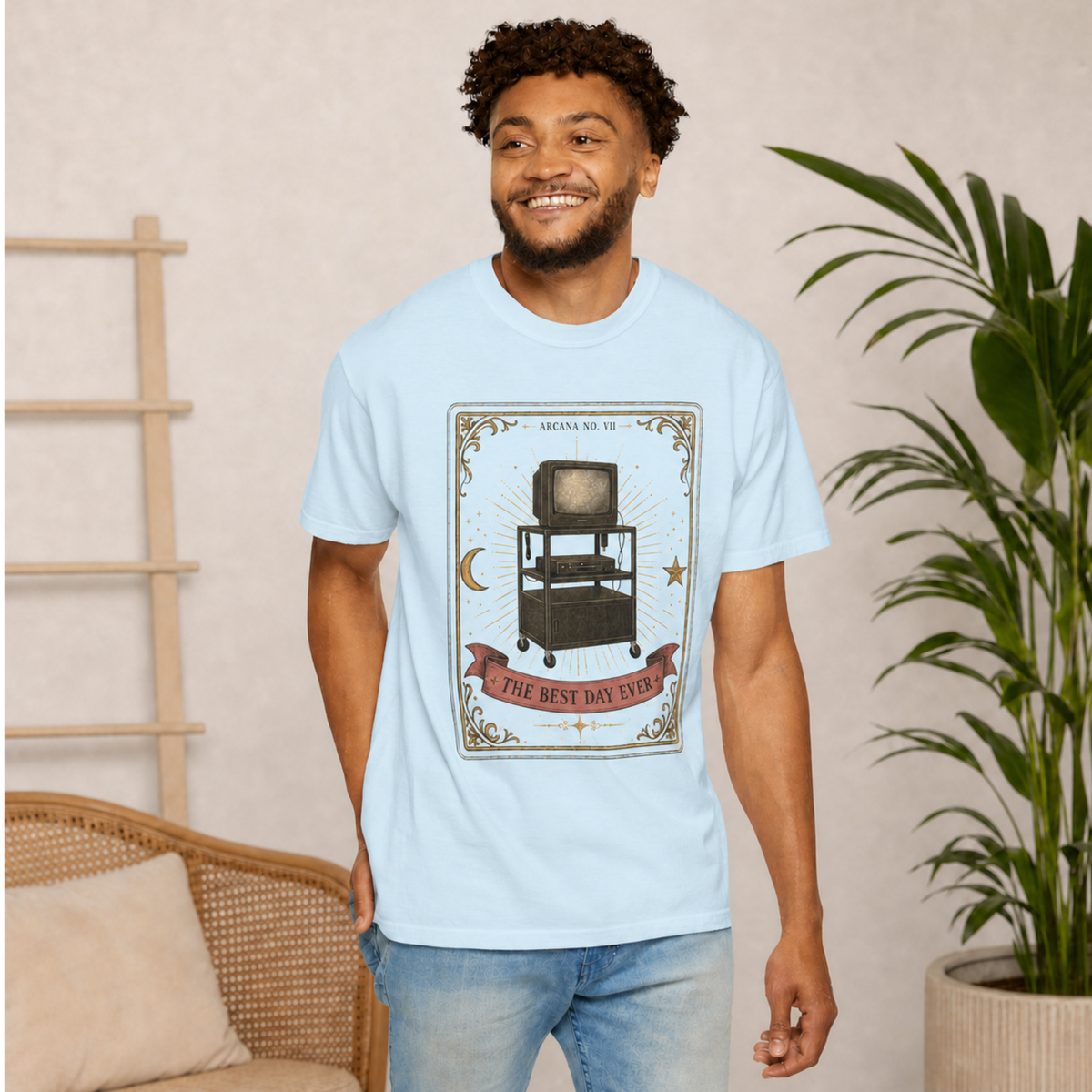 The Best Day Ever – Retro TV Trolley T-Shirt