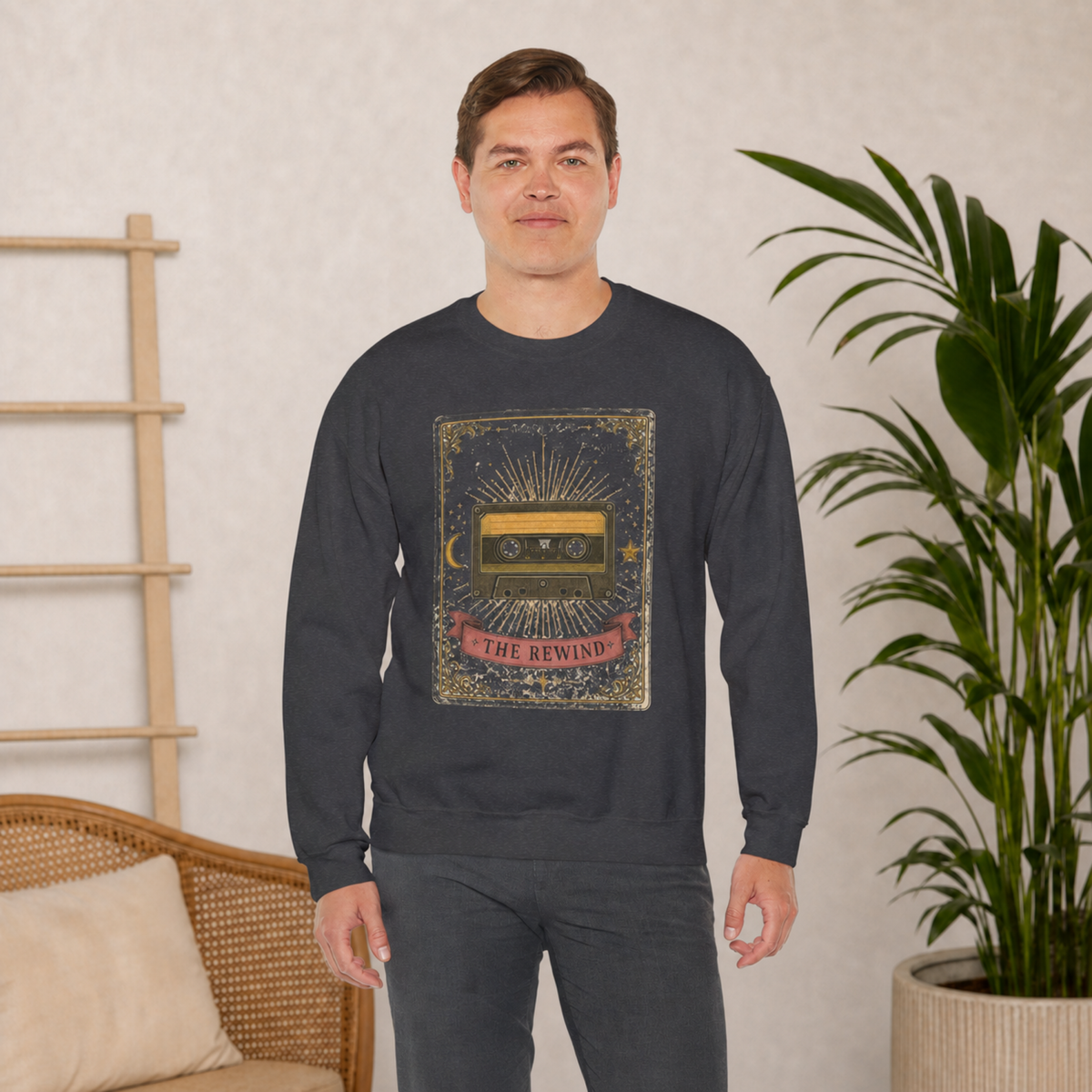 The Rewind – Tarot-Inspired Cassette Sweatshirt
