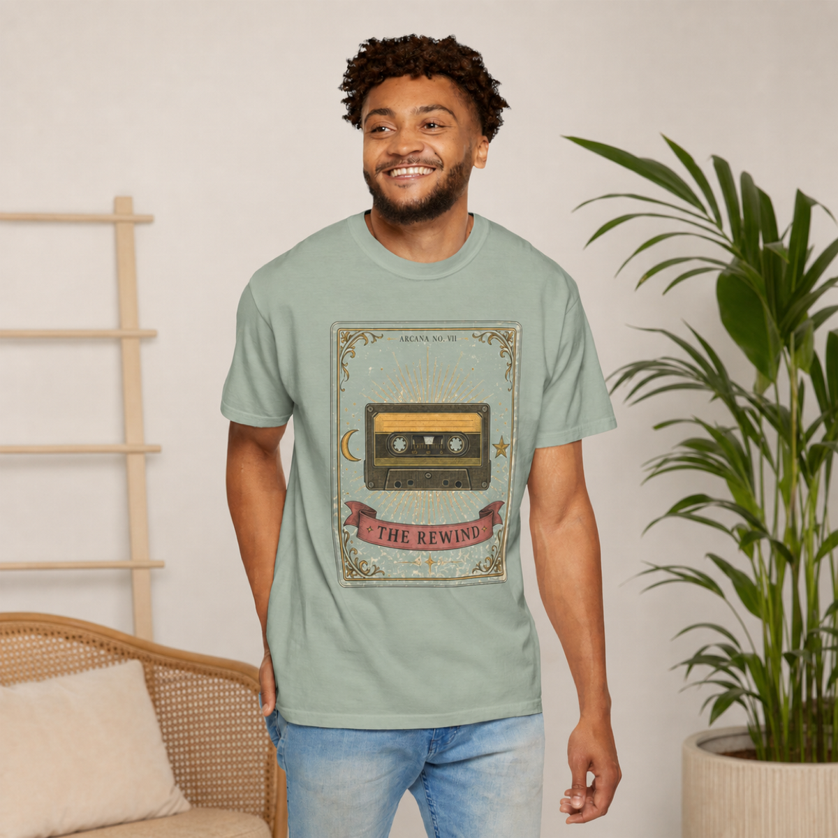 The Rewind – Tarot-Inspired Cassette T-Shirt