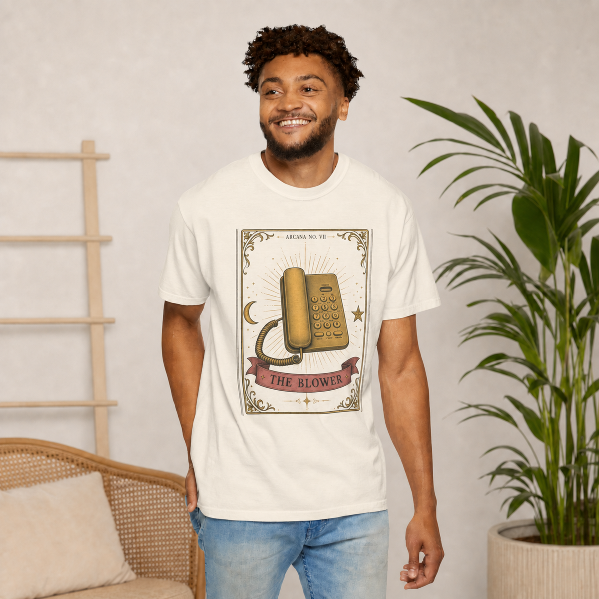 The Blower – Vintage Telephone Graphic T-Shirt