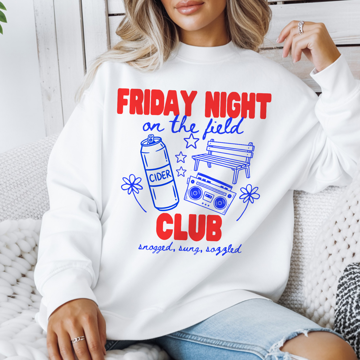 Friday Night Field Club Sweatshirt – 90s British Nostalgia Jumper