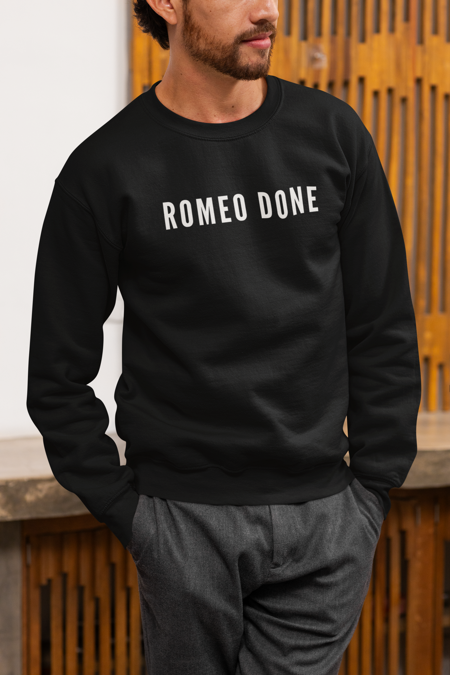 Romeo Done Sweatshirt | UK Garage Inspired Jumper | Y2K British Nostalgia | Funny 2000s Music Gift